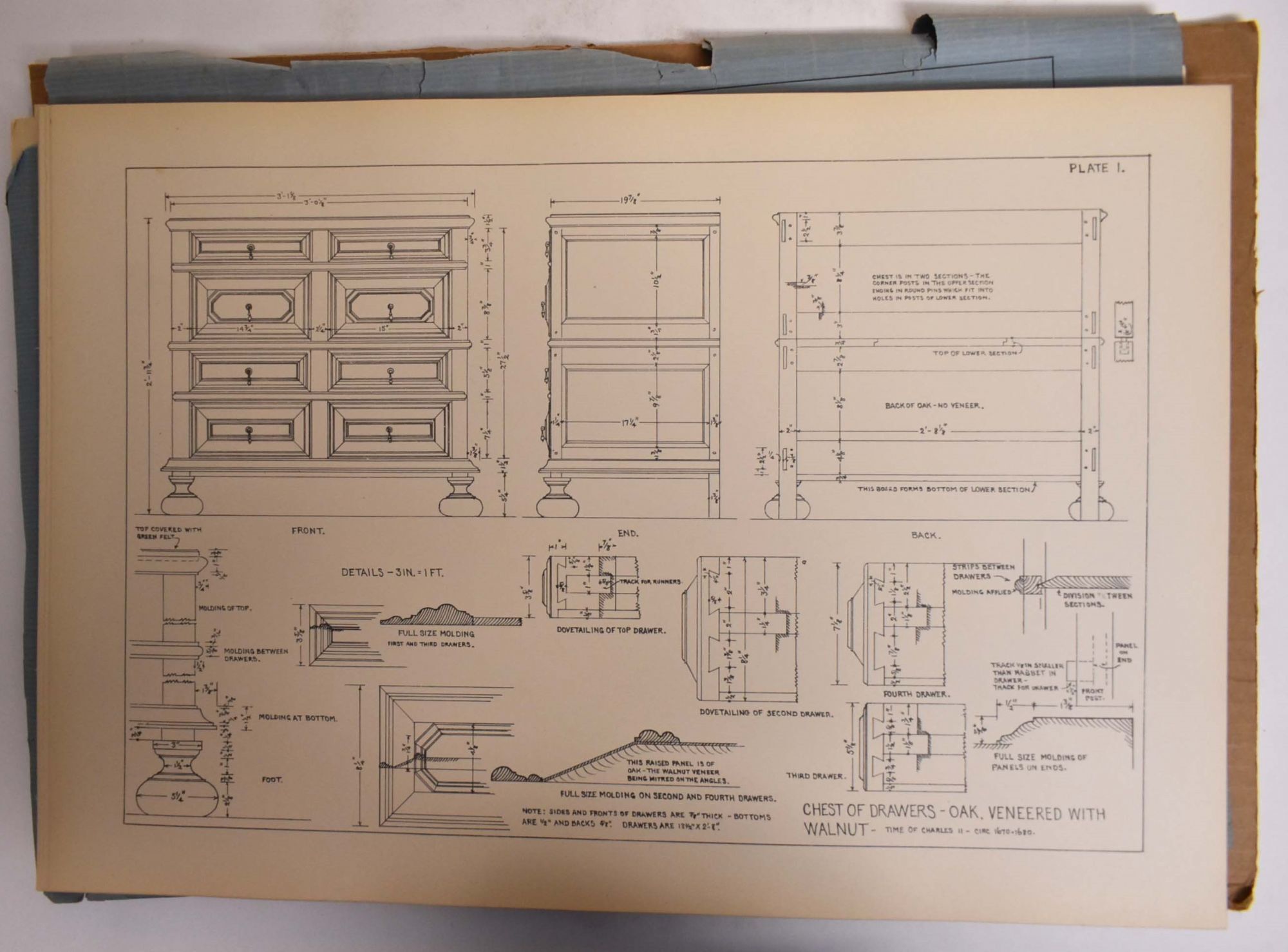 Colonial Furniture Measured Drawings by Donald Millar Donald Millar