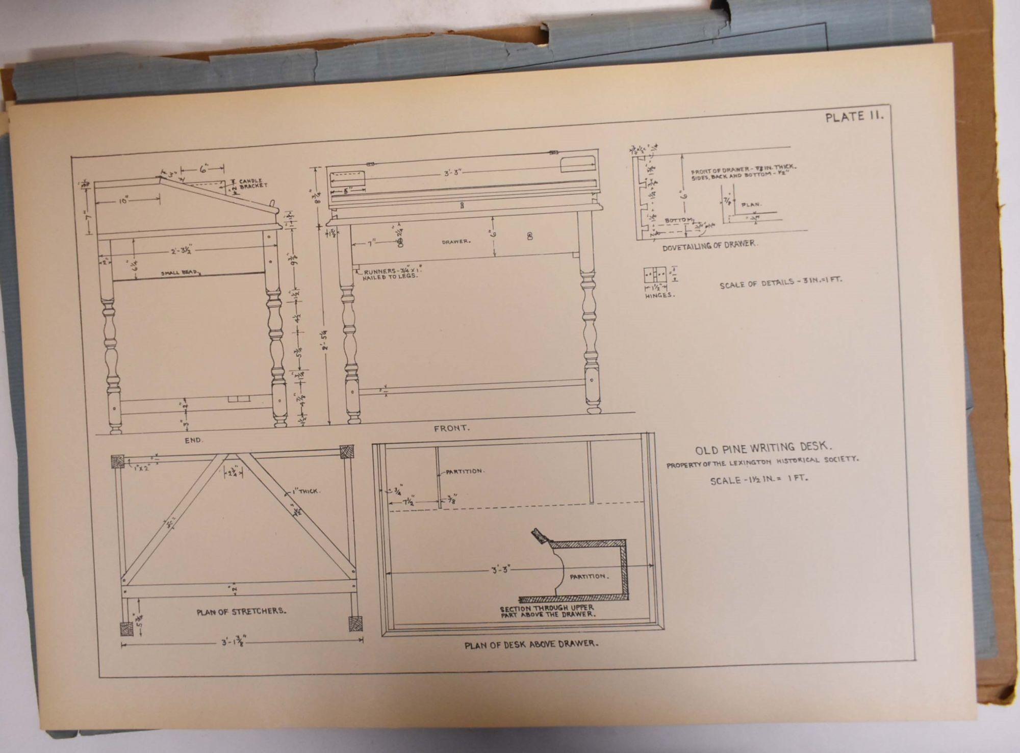 Colonial Furniture Measured Drawings by Donald Millar Donald Millar