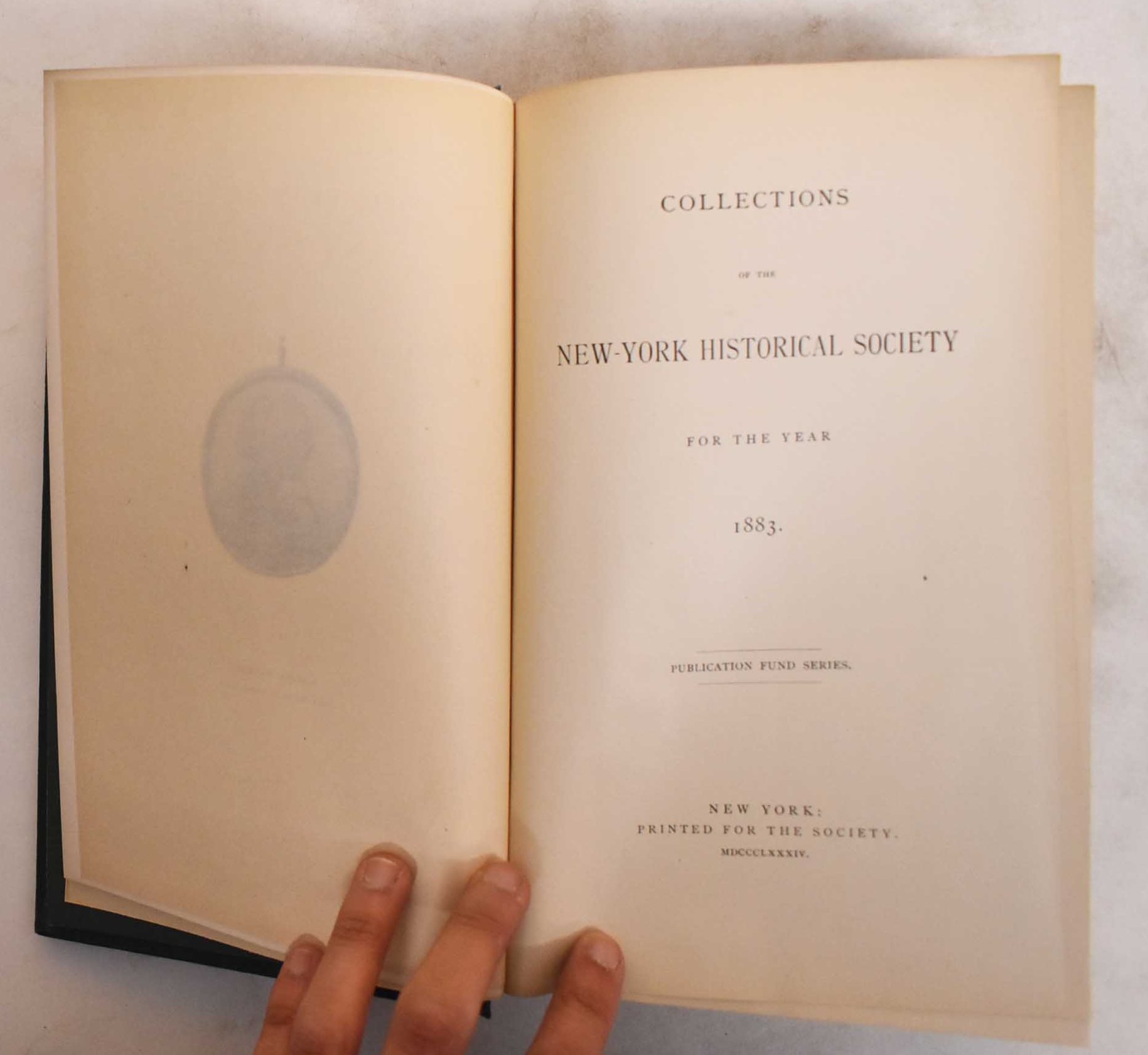 Collections of the New York Historical Society The Kemble Papers, vols